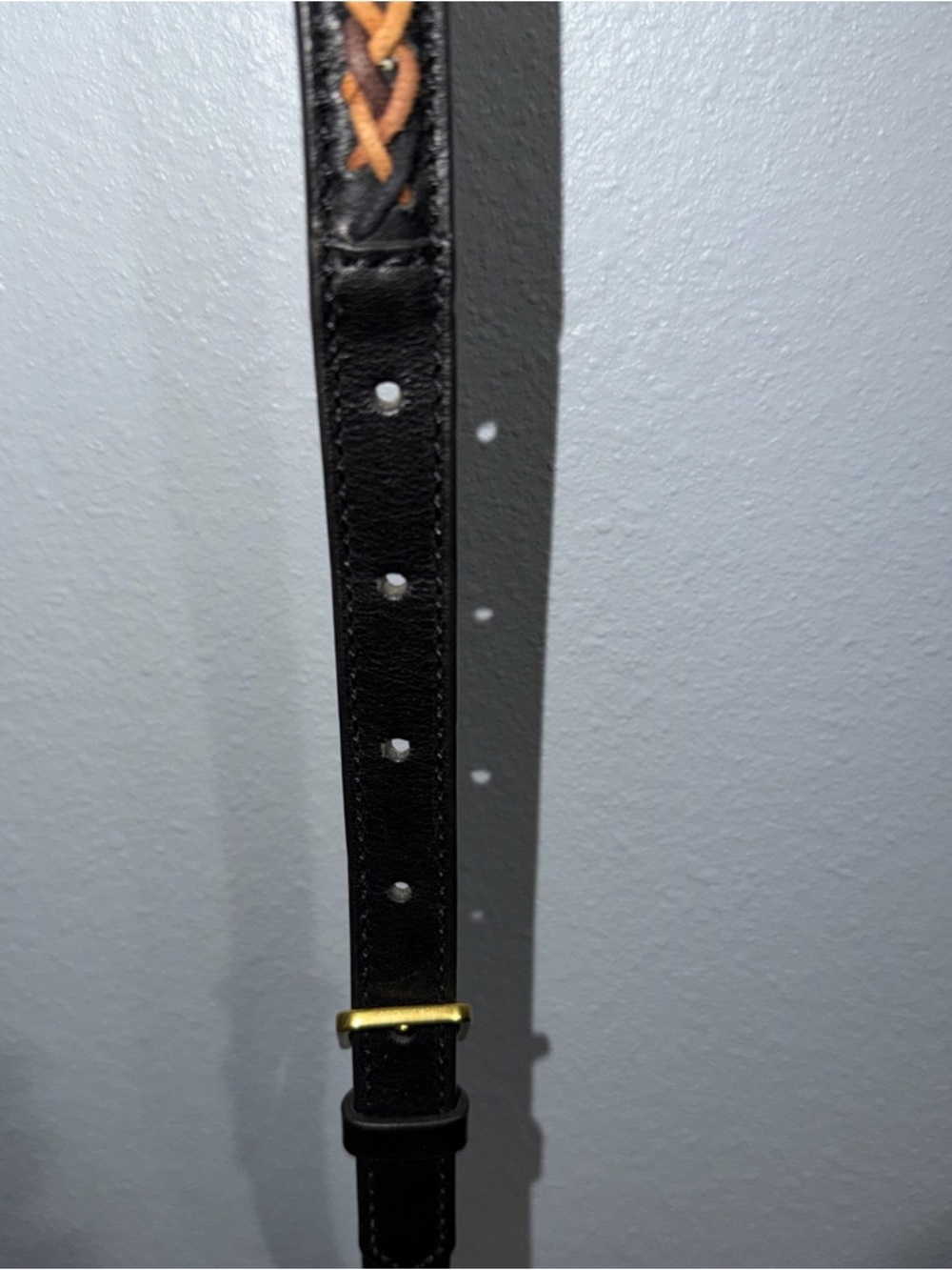 Fossil Braided BROWN LEATHER Crossbody Replacement Strap - Picture 9 of 15
